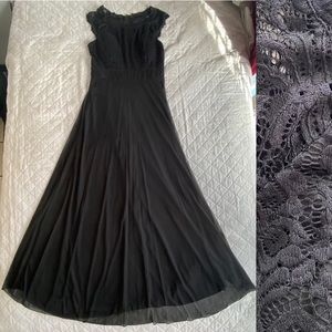 Black Lacy Formal Gown